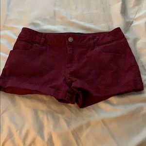 Maroon shorts